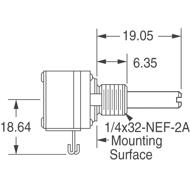 308N1MEG Honeywell Sensing and Productivity Solutions  Drehpotentiometer Rheostate